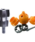 Dude, this PVC Pipe Threader Kit is a total game-changer for your plumbing gigs. Features 4-Point and 6-Point dies with orange caps.