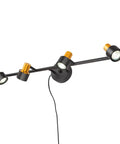 4 Light Plug In Vanity Lights For Bathroom And Kitchen Counter Over Mirror, Modern Vanity Light Fixtures With Adjustable Heads