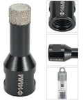Pro Max M14 Thread Brazed Diamond Core Bit For Hole Openers Vacuum Cutters Fits Ceramic Tile Granite And Marble Angle Grinder Drill Bits 18mm Size image showing the 14mm diamond core bit with detailed view.