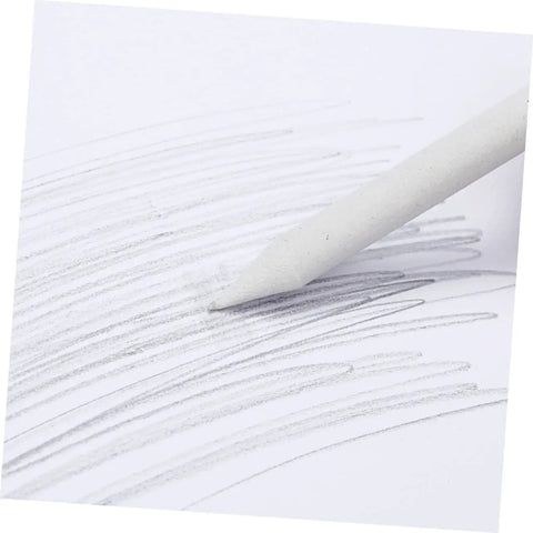Two Piece Set Of Pro Drawing Stumps For Sketching And Blending, Paper Stumps For Graphite And Pastel creating shading effect on paper