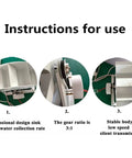 Instructions showing parts of Low Speed Disc Type Hydro Turbine Generator For Outdoor Water Wheel Power, 50W And 100W Hydroelectric Generator