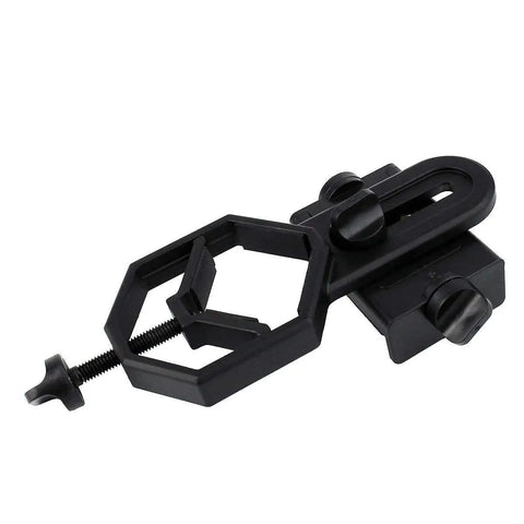 Universal digiscoping adapter for Turn Your Smartphone Into A Video Camera And Image Capture Rig for Telescopes, black aluminum frame
