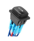6Pin 3Pos Waterproof Reverse Polarity Panel Mount Stop Switch With No Tool Needed Quick Install Waterproof Housing Clear Tactile Feedback On Each Press And Precision Contact Structure For Reliable Power Switching, black rocker