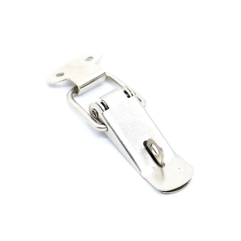 Spring Loaded Cabinet Latch Set For Sliding Doors And Windows, Toggle Catch Locks, Iron Hasps For Furniture Hardware 27x63mm, single view