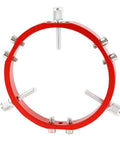 Red 90mm CNC-engineered aluminum Fixing Ring For Photography Gear And Telescopes for lens alignment.
