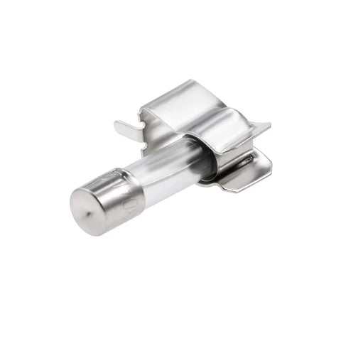 Fuse Clips for 6mm x 30mm Glass Ceramic Tubes, 2 Pole DIP Mount Holders shown from side view.