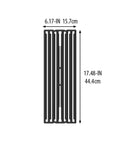 Rock Solid Porcelain Coated Cast Iron Grill Grates Replacement For Broil King Baron 17.48x6.17-inch reversible cooking grid.