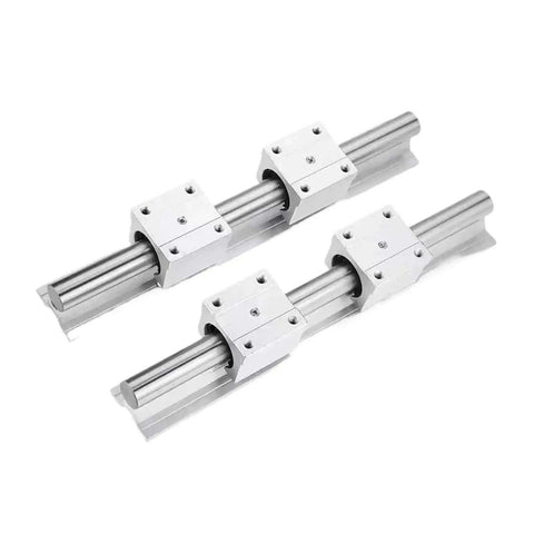 Top Notch High Precision Linear Guide Rail Kit With 4pcs SBR16UU Bearing Blocks And 2pcs SBR16 Rails Perfect Smooth Motion For Your DIY CNC And 3D Printer Projects Made From Quality Steel, SBR16 linear rail kit