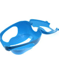 No Fuss Pigeon Holder Bird Fixed Frame Rack For Injection Feeding Syringe, durable blue plastic, lightweight, open side view
