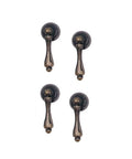 Antique Bronze Zinc Alloy Drawer Cabinet Pull Handle Knob Set of 4 2.36 Inch Length Durable Metal Hardware for Drawers
