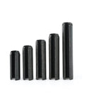 Set of M1.5 To M6 Spring Type Straight Pins 20mm Long 65Mn Carbon Steel Black Zinc Coated Pro Grade Heavy Duty Cotter Pins Dowel Pins