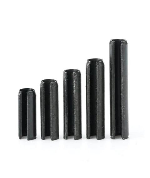 Set of M1.5 To M6 Spring Type Straight Pins 20mm Long 65Mn Carbon Steel Black Zinc Coated Pro Grade Heavy Duty Cotter Pins Dowel Pins