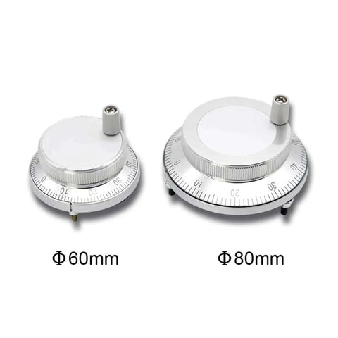 Manual Pulse Generator Hand Wheel For CNC Machines Rotary Encoder Dial 60mm and 80mm with scale