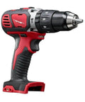 Heavy Duty Compact Hammer Drill Driver With All Metal Chuck And Gears Delivers Hella Tough 500 Inch Pounds Torque For Concrete And Wood Jobsites Worldwide For Pro Contractors, side view showing grip and chuck.