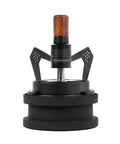 Level Up Your Espresso Game With This Sweet Rotary WDT Tool 10 Needles 58mm Portafilter Compatible Coffee Distribution Wand With Stand Precision Grounds Mixer Barista Essential, black and wood design.