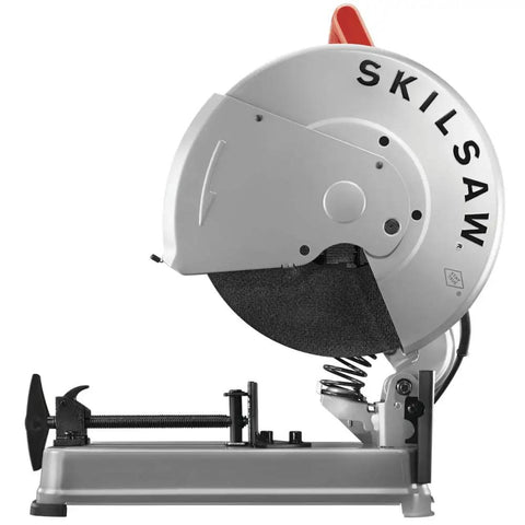Lightweight 14-Inch Abrasive Cut Off Chop Saw With D Handle And Guard, Chip Deflector, Stamped Steel Guards, Big 11X18.5 Inch Base