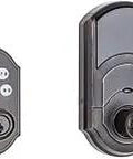 Z-Wave Plus Keypad Deadbolt Lock With One-Touch Locking And Auto-Lock, Reversible Tustin Levers, Venetian Bronze Finish