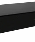 Rock Solid 8 Port Kvm Switch Single Monitor Dvi I Usb Hid Audio Niap 4.0 Certified Cac Ready Taa Compliant Made In Usa black device with multiple ports.