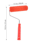 Decorative Texture Roller With Handle for Faux Wood Wall Finish Painting, 7.1 in roller for creating embossed patterns.