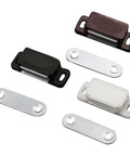 Cabinet Catch For Kitchen Cupboard And Closet Doors, Strong Magnetic Hold, Easy Install Closure System, ABS Plastic Latch in three colors