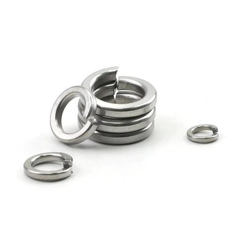 Heavy Duty Stainless Steel Spring Lock Washers, Split Lock Washers for Preventing Nut Loosening, Vibration Resistant
