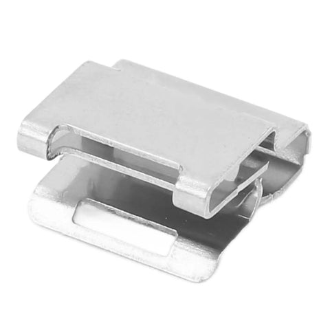 Heavy Duty 304 Stainless Steel Solar Panel Cable Clips 100 Pack close-up of a single clip showing the design and material finish.