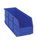 Heavy Duty Stackable Shelf Bins For Organization 18 In By 6 In By 7 In 6 Pack Built Tough From Polypropylene Waterproof And Rust Resistant With Raised Front Opening