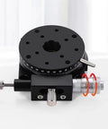 R-Axis Rotary Stage With 360-Degree Coarse Rotation And Fine-Tune Range Of Five Degrees Through A Micrometer Drive RS60-L