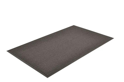 Guzzler Commercial Grade Entrance Mat 3 Ft By 5 Ft High Traffic Dirt And Moisture Control Rubber Backed Indoor Outdoor Door Mat In Charcoal Heavy Duty Scraper That Traps Mud And Water To Cut Tracking