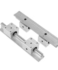 Get The Smoothest High Precision Linear Guide Rail Kit With 2 Pcs SBR12 Shafts And Four Sbr 12uu Bearing Slider Blocks For Your CNC Maker Or 3D Printer Build That Flows Like Butter Without Any Stick Slip Glitch.. SBR12 rails and 4 bearing blocks