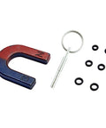 Pro Grade Security Oval Head Screws With Special Bit For Coffee Machines Removal Kit, small U-shaped magnet, key ring tool, black rings