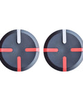 Pair Wheel Covers for Mini Pro Electric Scooter Upgrade Part, heavy duty protection, black with red accents, 19.5cm diameter