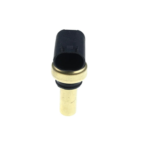 A-Premium coolant temperature sensor with brass probe and black plastic connector