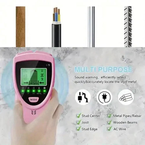Pro Grade Five In One Digital Stud Scanner Wall Maze Breaker Hits It Dead On Finds Wood Metal Studs Joists Live Ac Cables Deep Pipes Rebar No Sweat Just Straight Shot Accuracy You Can Bank On