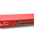 Level Up Your Branch Setup With This Top Shelf Rackmount Firewall Packing Four Two Point Five Gbps Ports And Two Ten Gbps Fiber Slots Plus Three Year Rock Solid Threat Defense License - WatchGuard Firebox M295, red, compact design.