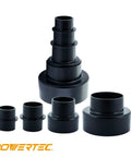 4 In 1 Modular Step Dust Collector Hose Adapters Kit For Shop Vac Versatile Fittings To Hook Up Different Sized Hoses, Extend Reach