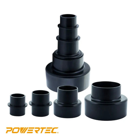 4 In 1 Modular Step Dust Collector Hose Adapters Kit For Shop Vac Versatile Fittings To Hook Up Different Sized Hoses, Extend Reach