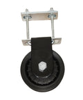 Silent Fixed Pulley For DIY Home Gym Cable System, Aluminum Alloy Wheel Roller Sheave Attachment, Heavy-Duty Bracket Mount, Smooth High Cable Pull Exercises, Pro-Grade Upgrade For Beast Home Gym Setup; black pulley with aluminum bracket