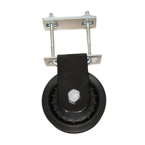 Silent Fixed Pulley For DIY Home Gym Cable System, Aluminum Alloy Wheel Roller Sheave Attachment, Heavy-Duty Bracket Mount, Smooth High Cable Pull Exercises, Pro-Grade Upgrade For Beast Home Gym Setup; black pulley with aluminum bracket