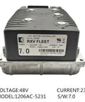 Heavy Duty 48V 235A AC Motor Controller Built Like A Tank With Overload Protection Anti Interference System view from front display.