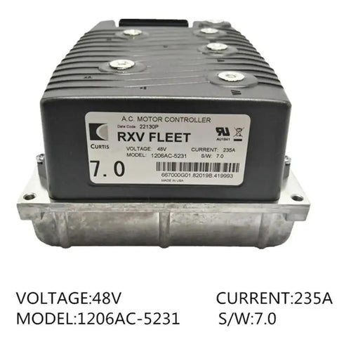 Heavy Duty 48V 235A AC Motor Controller Built Like A Tank With Overload Protection Anti Interference System view from front display.