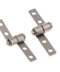 Two Pack Nickel Zero Point One Newton Meter Torque Type Friction Positioning Hinges With 360 Degree Rotation For Three Point Three Millimeter Hole And Nineteen Millimeter Length Rock Solid Build XIBEIKE