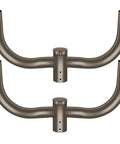 Dual Bullhorn Mounting Brackets For LED Parking Lot Lights 180 Degree Round Pole Mounts For Dusk To Dawn Outdoor Shoebox Area Lights