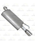 Exhaust Muffler Pair Kit For Ford Explorer 2016 2017 2018 2019 3.5L V6 Direct Fit Stainless Steel 409 Grade Side View