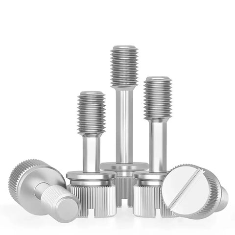 Pro Quality 10 Pack M2X10MM Captive Panel Screws With Knurled Slotted Heads For Easy Manual Adjustment and Strictly Zero Dropout Hassles On Electronic Chassis Crafted Heavy Duty To Keep All Parts Locked Down Tight, highlighting knurled heads.