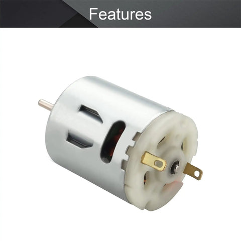 DC Motor 6V to 12V 5680-10885RPM 0.38A Tiny Dope Micro Motor With 2.3mm Round Shaft shown on a white background