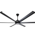 Heavy Duty 84 Inch Outdoor Ceiling Fan With Smart WiFi And Voice Control For Big Backyards Quiet Wet Rated Black Finish and sleek design.