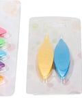 Nine Colorful Plastic Tatting Shuttles Set for Lace DIY Hand Lacemaking Craft in packaging