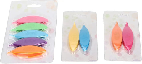 Nine Colorful Plastic Tatting Shuttles Set for Lace DIY Hand Lacemaking Craft in packaging