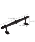 European Vintage Cast Iron Door Handle Set For Outdoor Gates And Wooden Fences, rustic iron pull handle with dimensions